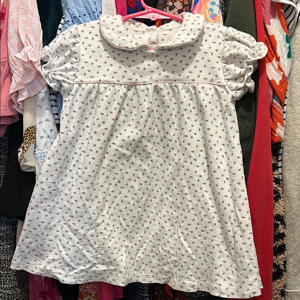 White Floral Baby Dress